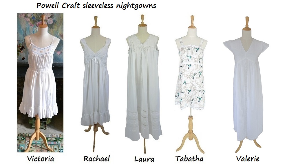 ladies sleeveless nightgowns