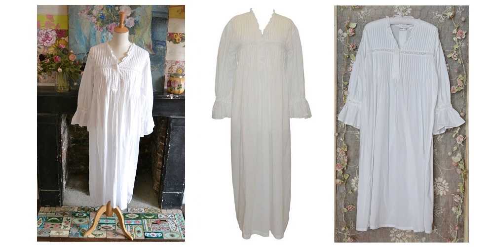 Women's Long Sleeve Nightgowns: cotton ladies nightdresses uk for sale.