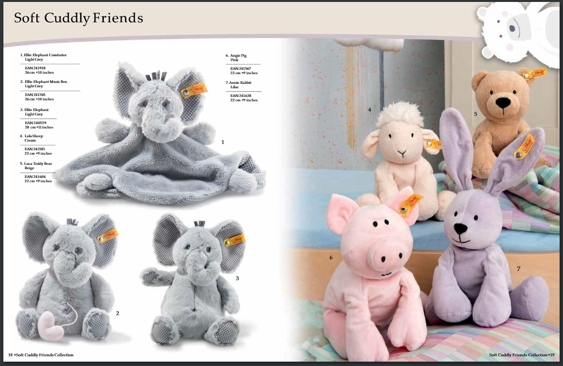 steiff soft cuddly friends