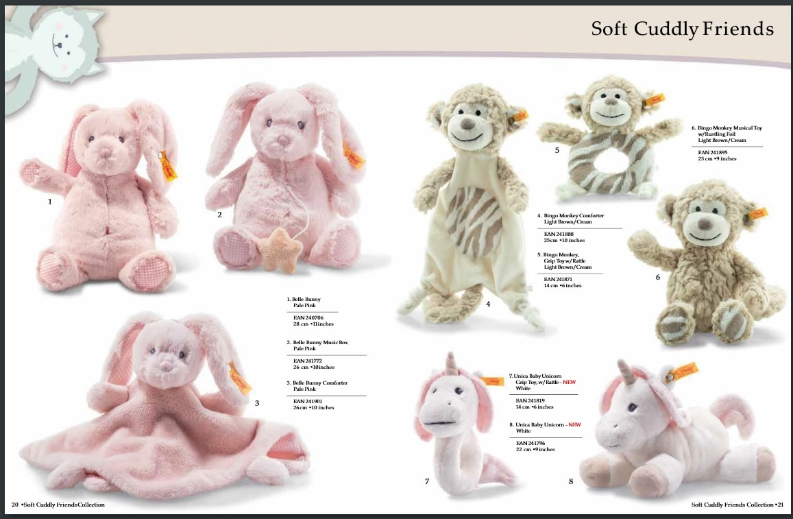 steiff soft cuddly friends